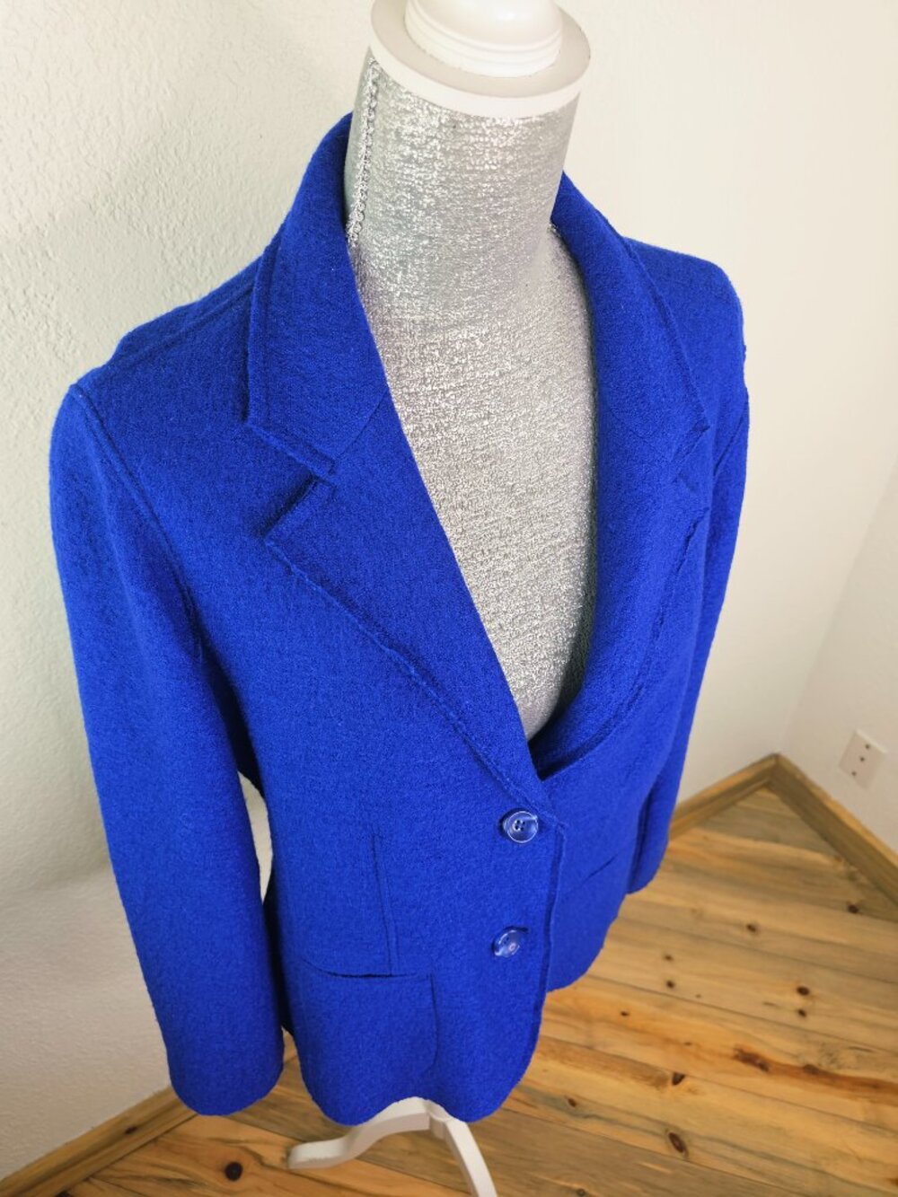 Chicos Royal Blue Wool Jacket Blazer